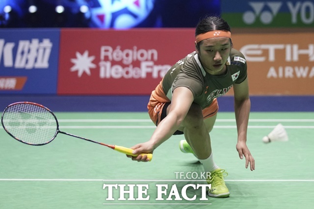 이번 대회 64강전부터 단 1게임도 내주지 않고 2-0 4연승을 거두고 있는 안세영./파리=AP.뉴시스