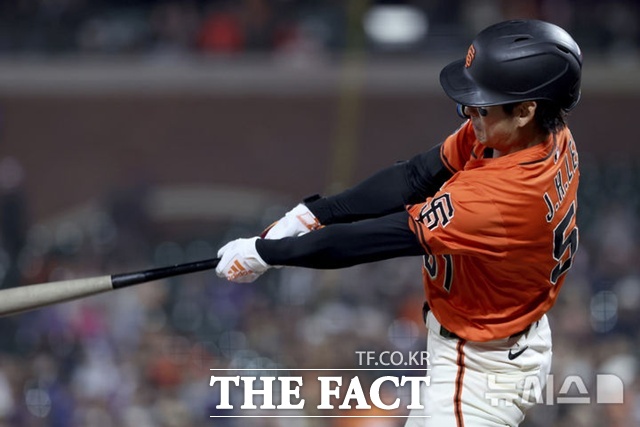 샌프란시스코 이정후가 30일(한국시간) 볼티모어전에서 볼넷과 안타 한 개씩을 기록해 멀티 출루에 성공했다. /뉴시스