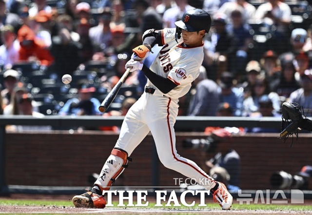 샌프란시스코 이정후가 최근 상승세의 타격감을 살리지 못했다. 11일(한국시간) 애리조나전에서 4타수 무안타로 침묵했다. /뉴시스