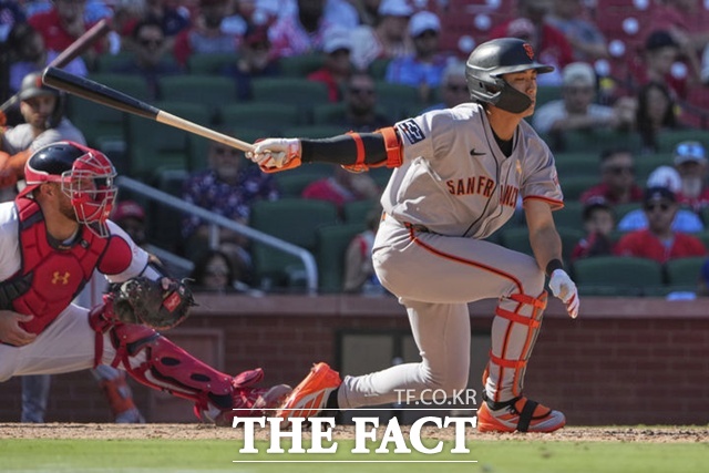 샌프란시스코 이정후가 시즌 막판에 접어들어 타격 슬럼프 기미를 보이고 있다. 4경기, 17타석째 안타를 때려내지 못하면서 타율도 .264로 내려앉았다. /뉴시스