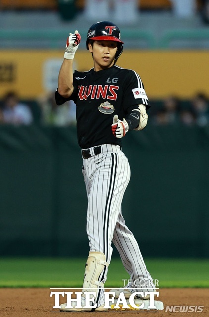 LG 구본혁의 순간적인 판단 하나가 팀을 우승으로 이끌었다. /대전=뉴시스