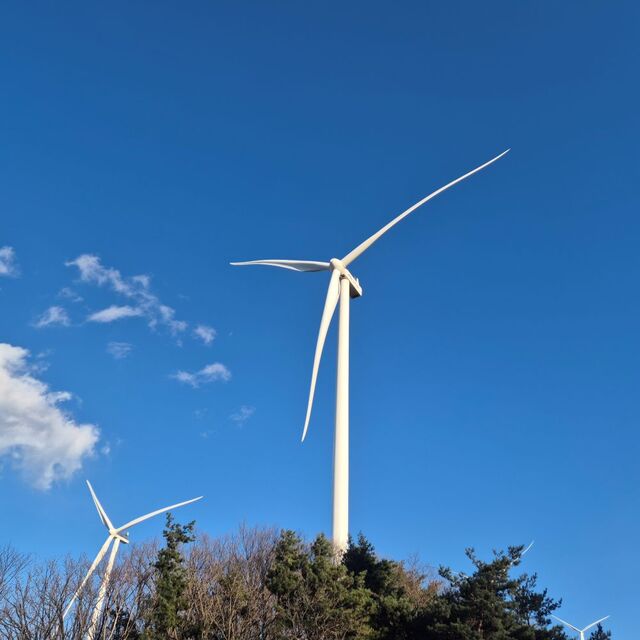한국서부발전은 지난 3일 풍백풍력발전 준공식을 개최했다. 사진은 풍백풍력발전단지 전경. / 대구=정다운 기자