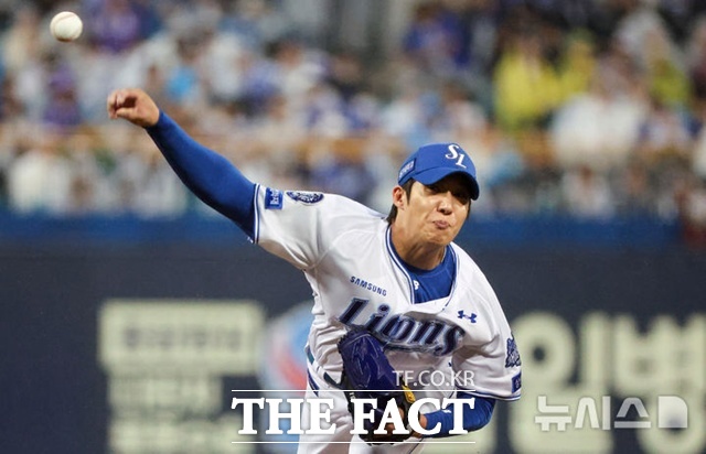 삼성 에이스 원태인은 내년 시즌 뒤 FA 자격을 얻는다. 원태인은 미국 진출을 염두에 두고 있다. 오는 3월 WBC가 쇼케이스가 될 전망이다. /뉴시스