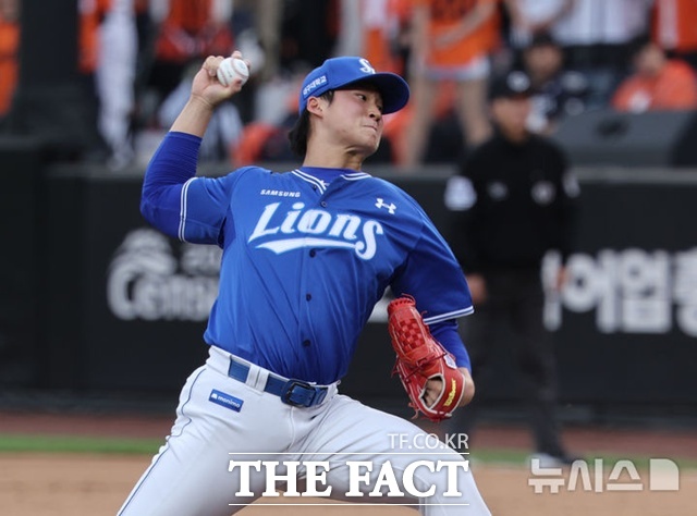 이호성은 내년 시즌 삼성 마운드의 최대 변수다. 2025시즌 막판 마무리로 좋은 활약을 펼쳐 내년 시즌에도 마무리 1순위다. 그의 활약 정도에 삼성의 운명이 걸려 있다. /뉴시스