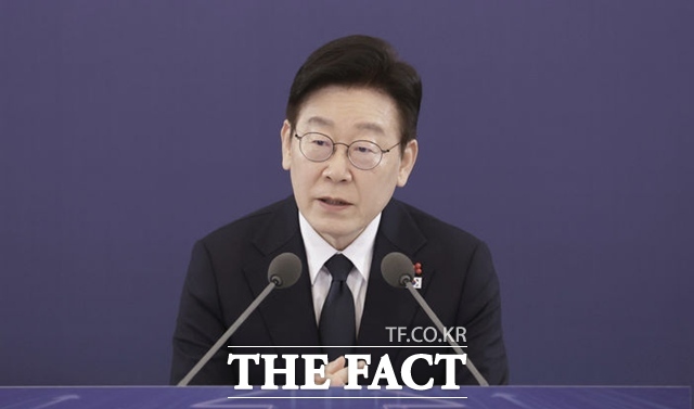 이재명 대통령이 28일 청와대에서 열린 모두의 성장, 외국인 투자기업 간담회에서 발언하고 있다. /뉴시스