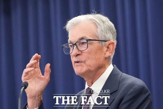 제롬 파월 미국 연방준비제도(Fed·연준) 의장이 28일(현지 시간) 워싱턴 소재 연준 청사에서 연방공개시장위원회(FOMC) 회의 후 기자회견을 열어 발언하고 있다. /AP.뉴시스
