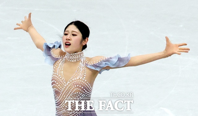 피겨스케이팅 이해인이 첫 올림픽 출전에서 깔끔한 연기를 선보이며 프리스케이팅에 진출했다. /뉴시스