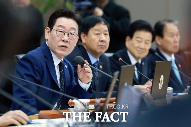 이재명 대통령이 17일 정부세종청사에서 주재한 제10회 국무회의에서 발언하고 있다. /뉴시스