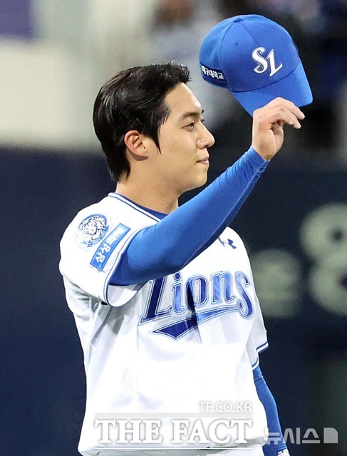 삼성 라이온즈 원태인은 국내 투수 중 유일하게 지난해 경기 당 6이닝 이상을 투구했다. 가장 안정적인 선발투수란 사실이 수치로 입증됐다. /뉴시스