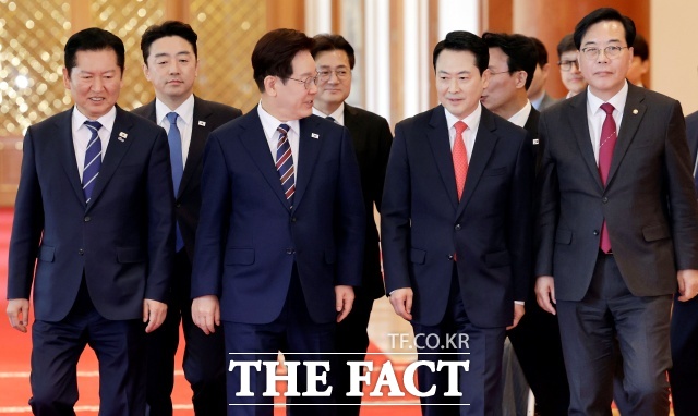 장동혁 국민의힘 대표가 7일 이재명 대통령을 만나 