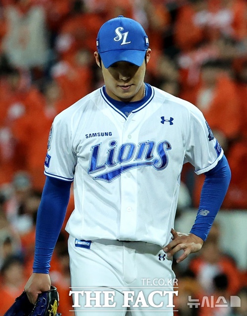 원태인의 돌출 행동 이후 삼성 라이온즈는 급격하게 내리막길을 걸었다. 26일까지 7연패에 빠졌다. /뉴시스