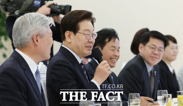 이재명 대통령이 29일 청와대에서 가진 비교섭단체 및 무소속 국회의원 초청 오찬간담회에서 발언하고 있다. /뉴시스