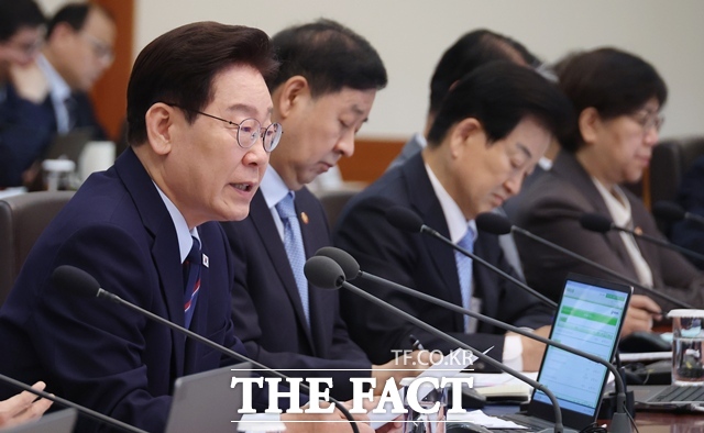 이재명 대통령이 12일 청와대에서 주재한 제21회 국무회의 겸 제8차 비상경제점검회의에서 발언하고 있다. /뉴시스