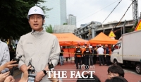  서소문 사고 현장 찾은 오세훈 