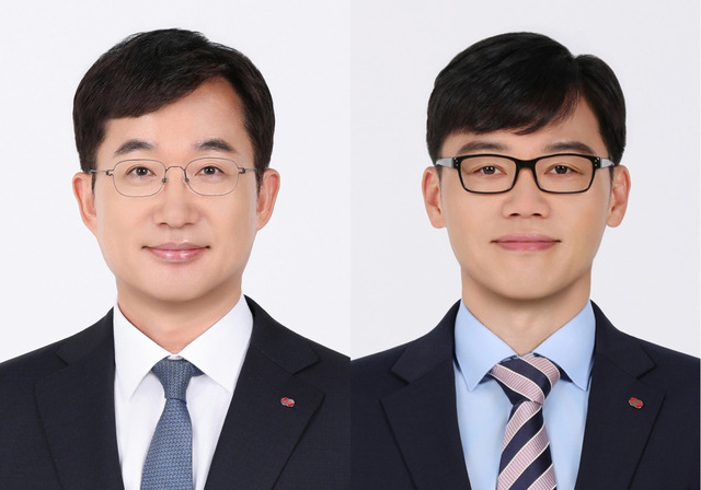 한국전력은 17일 임시 주주총회에서 백우기 전 영업본부장(왼쪽)과 전찬혁 전 해외사업개발단장을 상임이사로 선임한 뒤 각각 기획부사장과 해외원전사업본부장으로 임명했다. / 한국전력
