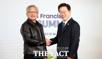  젠슨 황 만난 李 대통령 