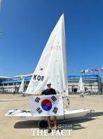  [아시안게임]실격 딛고 금메달…하지민, 요트 딩기 8년 만에 정상