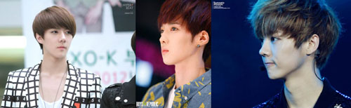 엑소 세훈, 소년공화국 다빈, 엑소 루한(왼쪽부터)이 닮은꼴로 누리꾼들을 깜짝 놀라게 하고 있다. /온라인 커뮤니티