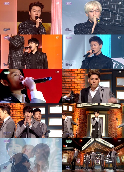 슈퍼주니어가 관록을 품고 스페셜 활동을 시작했다. /SBS '인기가요' 방송