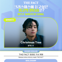  '윈터 보이' BTS 뷔 'Christmas Tree', 최고의 윈터송 1위