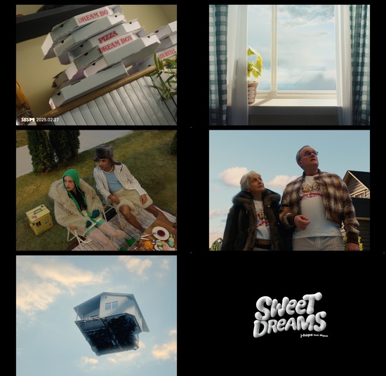 제이홉이 신곡 ‘Sweet Dreams (feat. Miguel)’의 뮤직비디오 티저를 공개했다. / 하이브 제공
