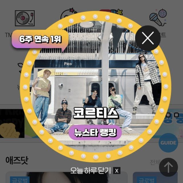 지난 5일 그룹 코르티스가 팬앤스타 뉴스타랭킹 1위에 올랐다. /팬앤스타