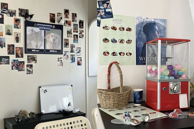 지난 24일, 서울 마포구 카페 지금에서 그룹 세븐틴 민규의 테마카페가 열렸다. /팬앤스타