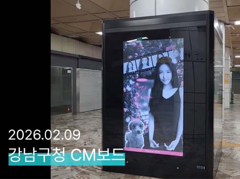 나은아 생일 축하해 11일 손나은의 생일을 맞아 홍대역 공항철도 AM보드에서 축하 영상이 상영 중이다. /팬앤스타