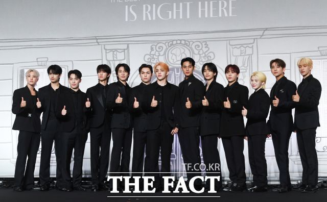 그룹 세븐틴이 팬앤스타 그룹랭킹 10위에 올랐다. 남은 투표 기간 동안 순위가 오를지 기대된다./더팩트 DB