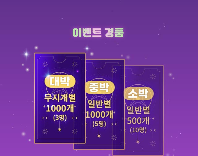 이벤트 경품안내