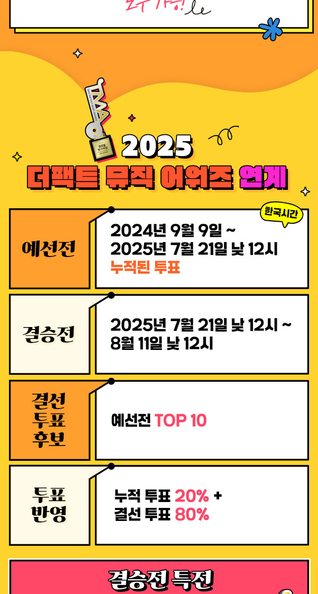 2025 TMA 글로벌 핫스타상 투표안내