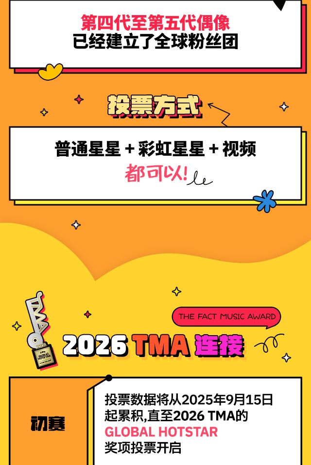 2025 TMA 글로벌 핫스타상 투표안내