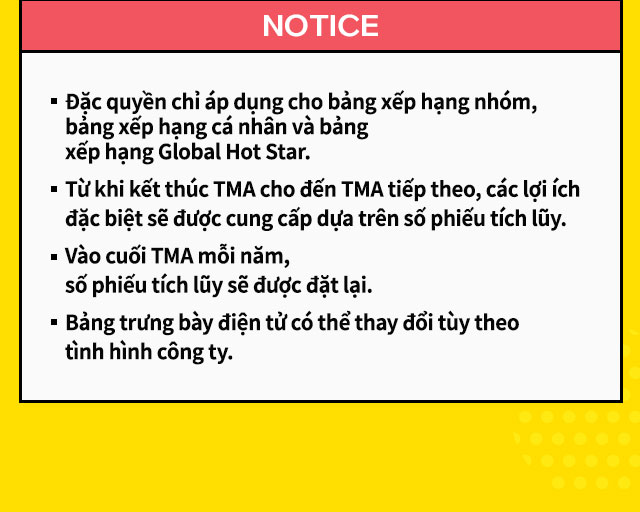 팬앤스타 누적투표 특전 개설 유의사항